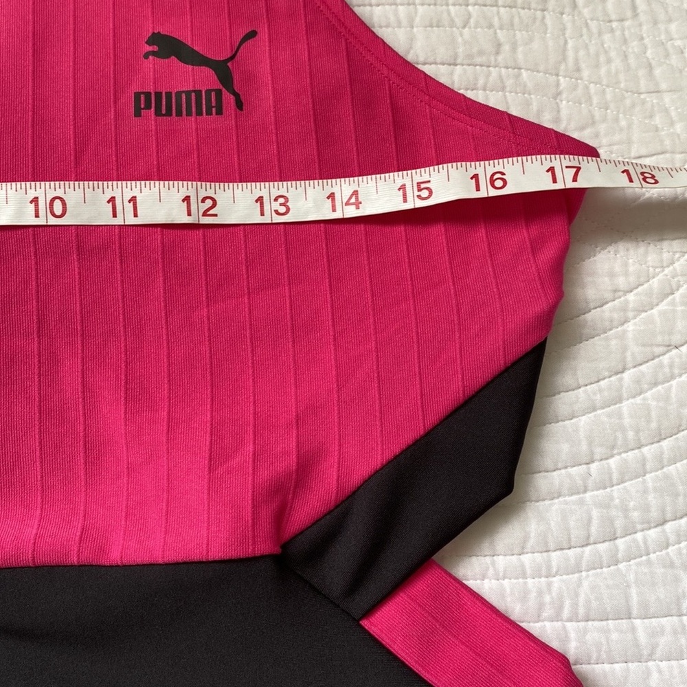 Puma Bodycon Cutout Mini Dress Hot Pink Black M NWT - Picture 12 of 17